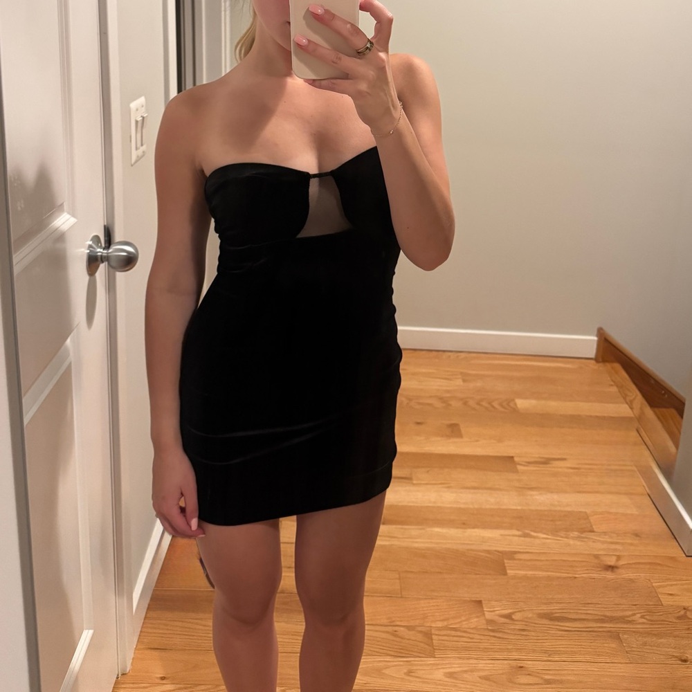 Black Strapless Dress